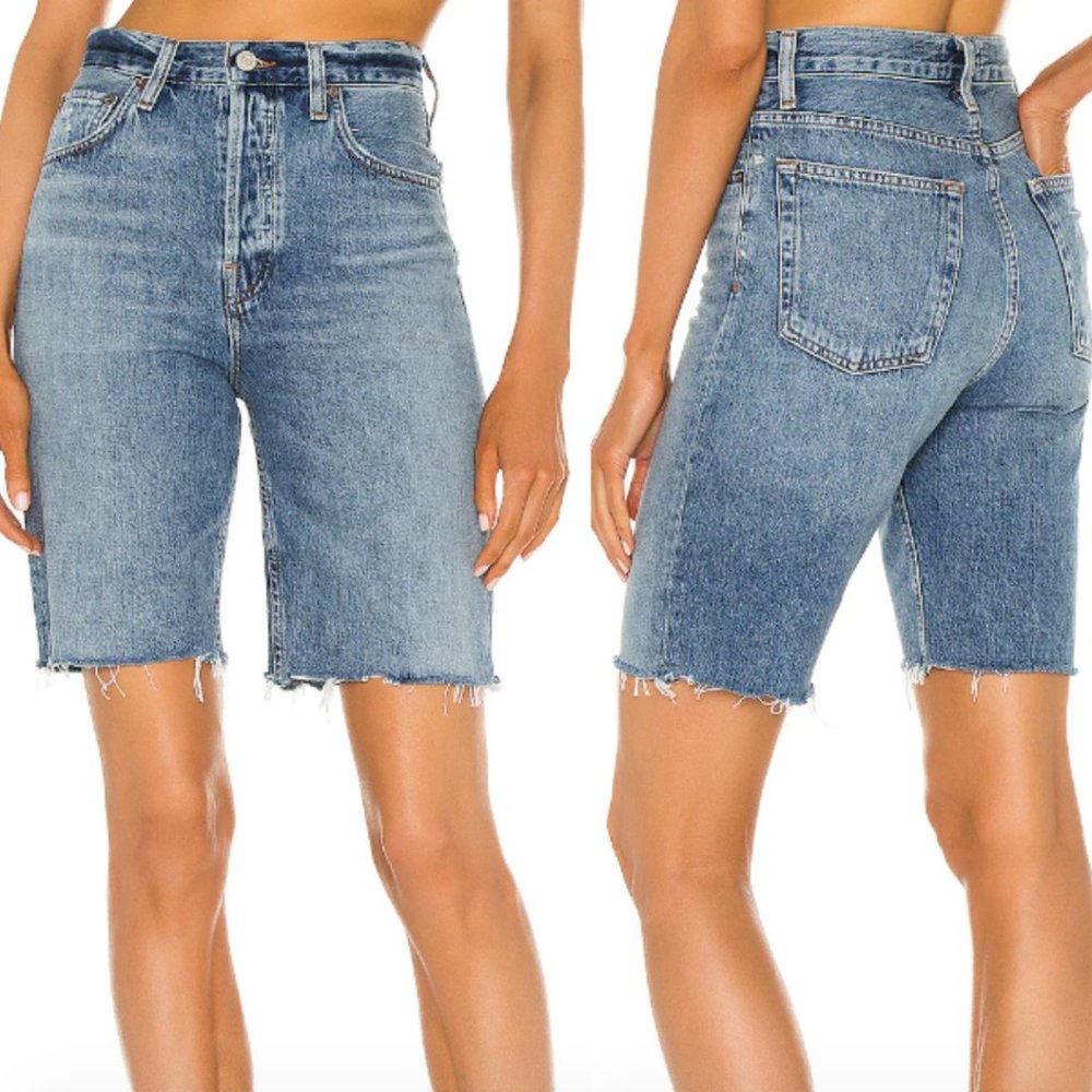 NEW NWT Agolde 90's Pinch Waist Ultra High Rise Straight Leg Marquee Shorts 31
